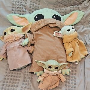 Disney Green and Tan Baby Yoda Plush